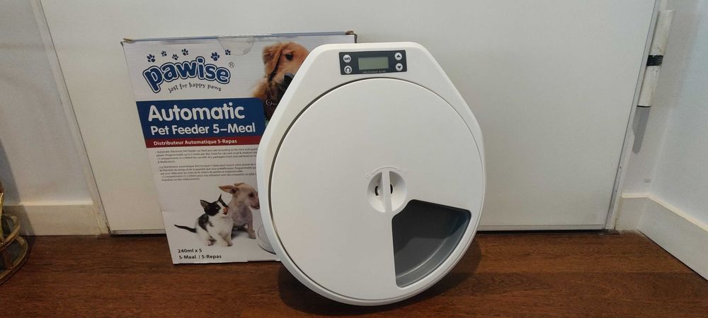 Alimentador Automático Pawise 5 Refeições – Como Novo!