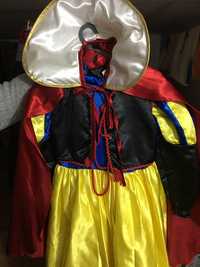 Vestido Carnsval da Branca de Neve 7-8 anos