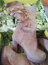 Botas Xuz n. 37 camel camurça