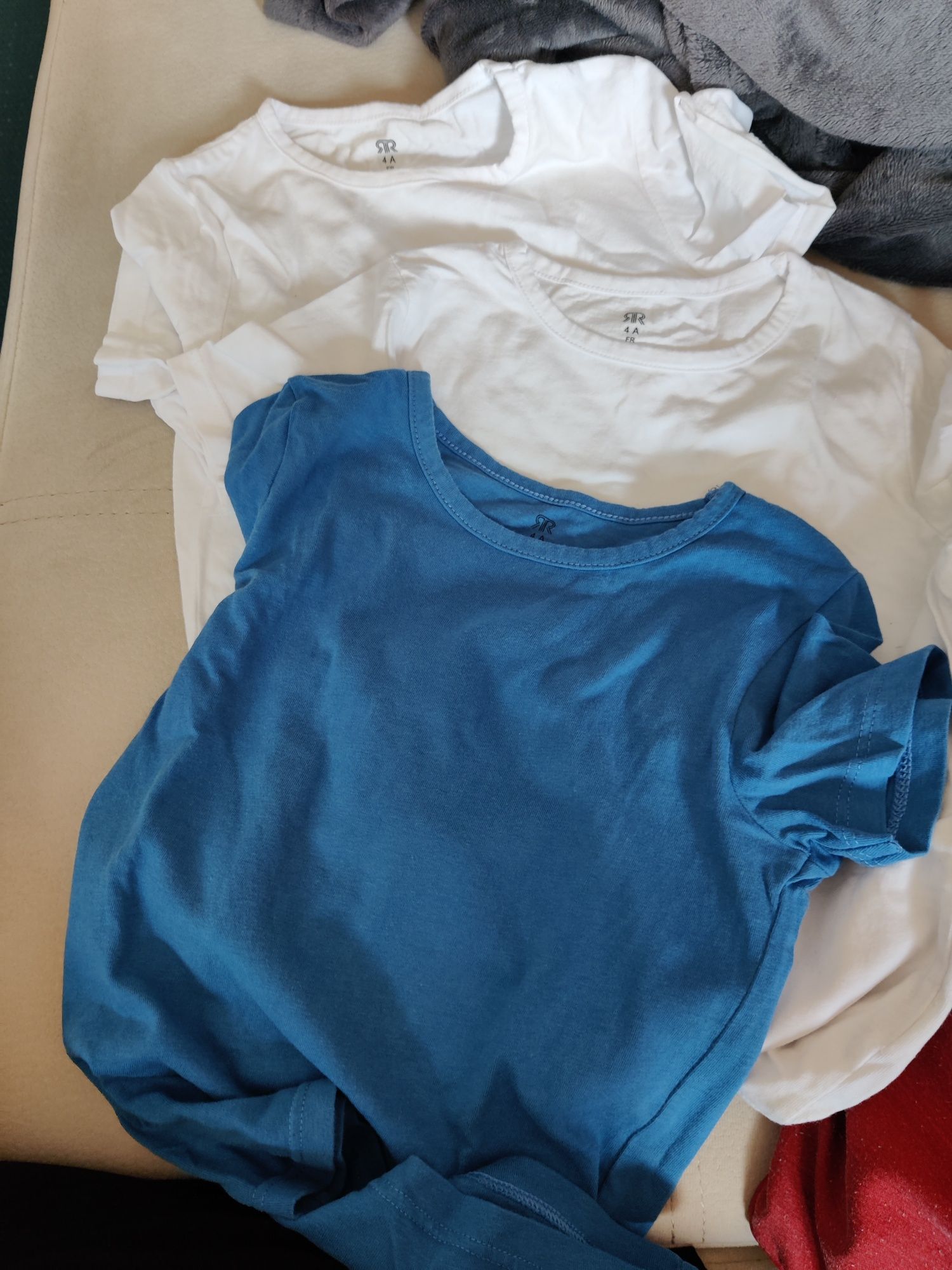 Lote de 4 T-shirts, básicas, roupa interior, La Redoute, 4 anos