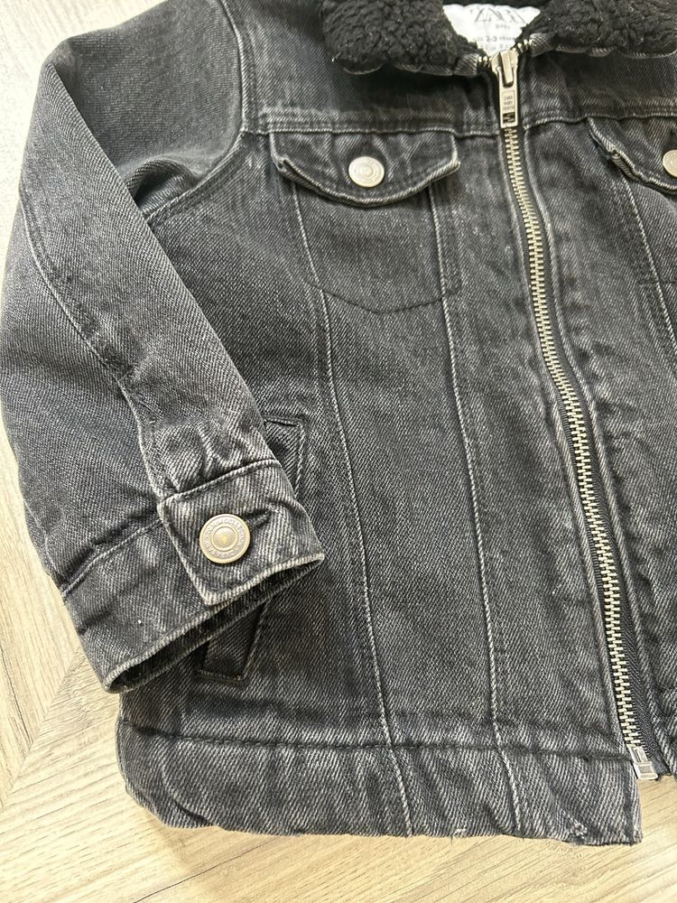 Kurtka jeansowa ocieplana Zara r. 98