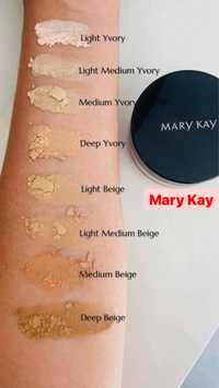 2 sztuki pudru mary kay light medium beige