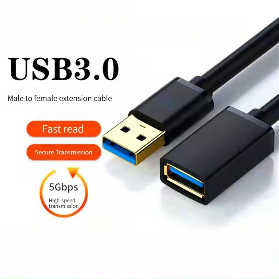 Kabel USB 3.0 5GB/S Przedłużacz 2 metry