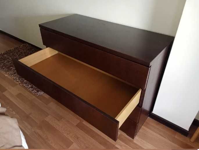 mobília de quarto completa em wengué
