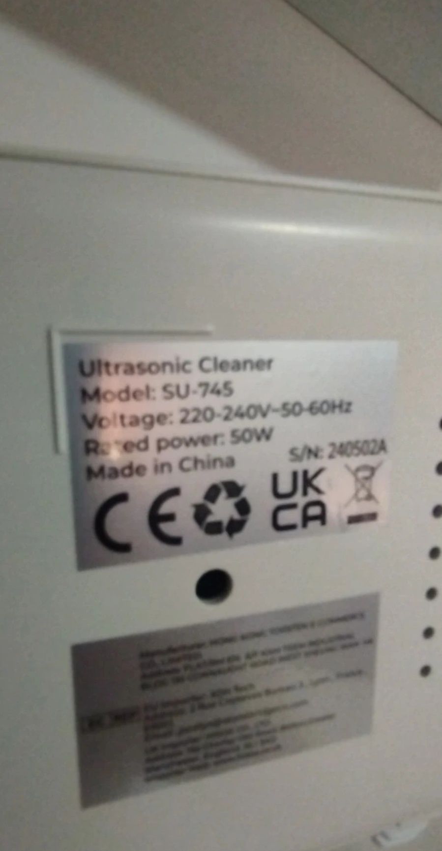 Limpeza ultra-som