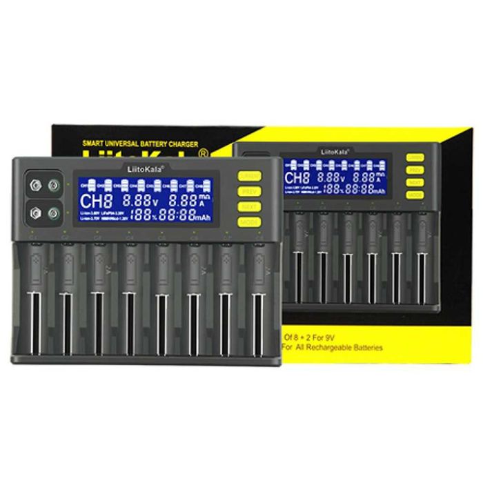 Зарядное устройство Liitokala Lii-S8 8 канало, Ni-Mh/Li-ion/LiFePo4