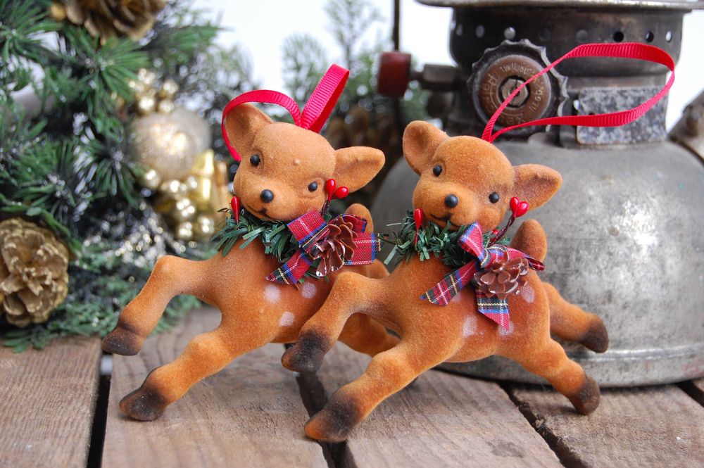 Sarenka, jelonek zawieszka świąteczna choinkowa 2 szt. Boże Narodzenie