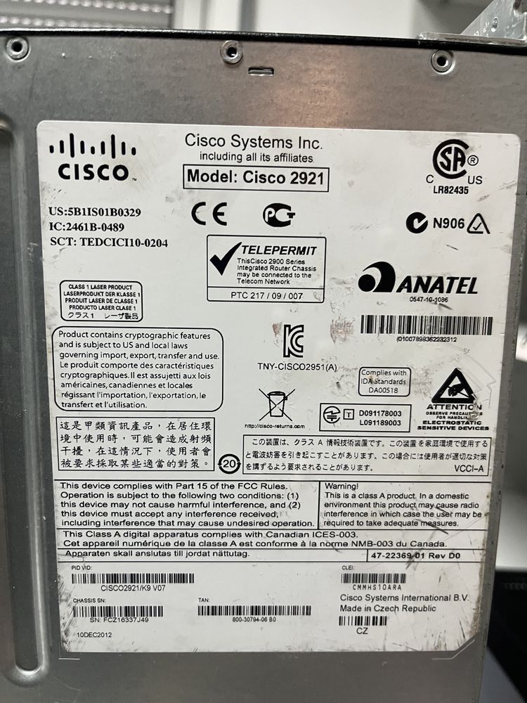 Router Cisco 2921