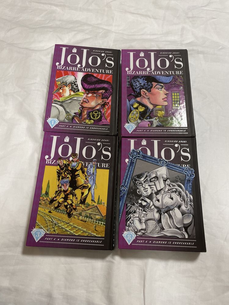 Jojo’s Bizarre Adventure part 4 tom 1,2,3,8 angielski manga