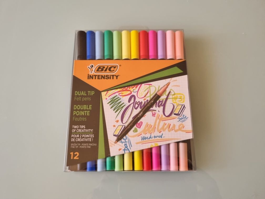 Caixa 12 Marcadores BIC Intensity Dual Tip