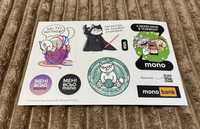 Наклейки Монобанк Monobank Стикеры Mono Моно