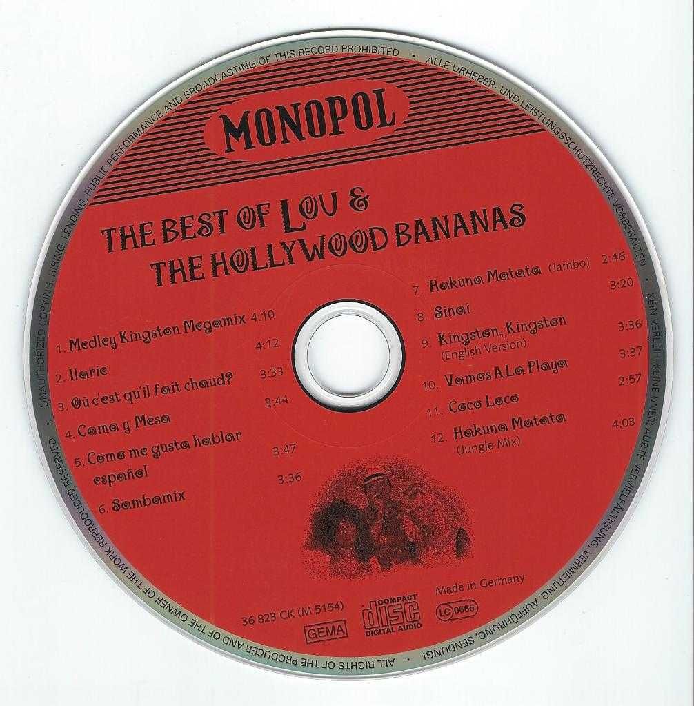 CD Lou And The Hollywood Bananas - The Best (1989) (Monopol)