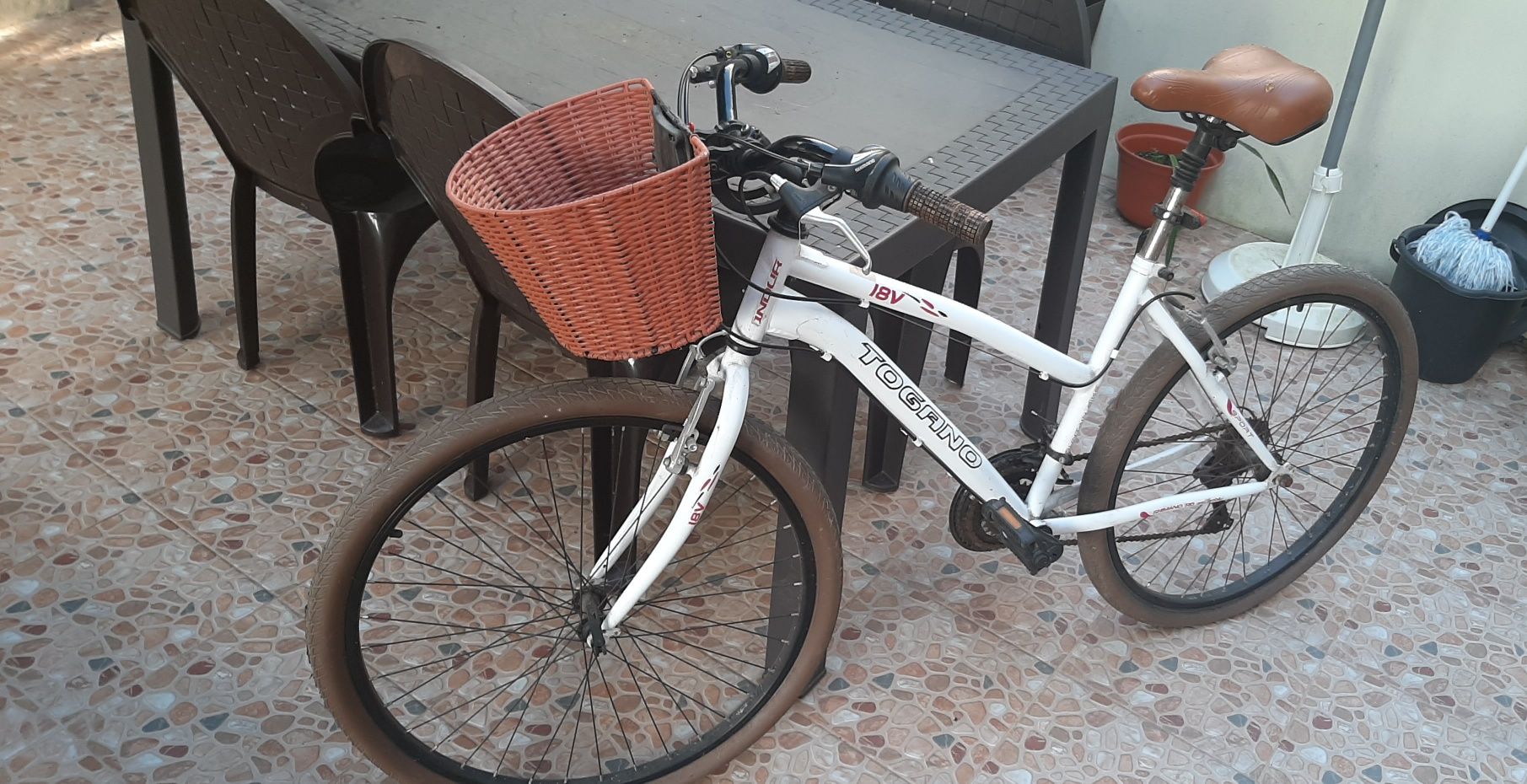 Bicicleta com cesto