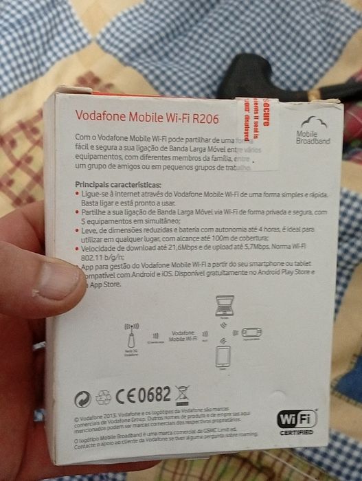 Vodafone Mobile wi fi R206 novo em caixa