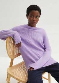 B.P.C fioletowy sweter ze stójką r.48/50