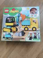 Lego duplo truck and tracked ciężarówka i koparka gąsienicowa - nowe