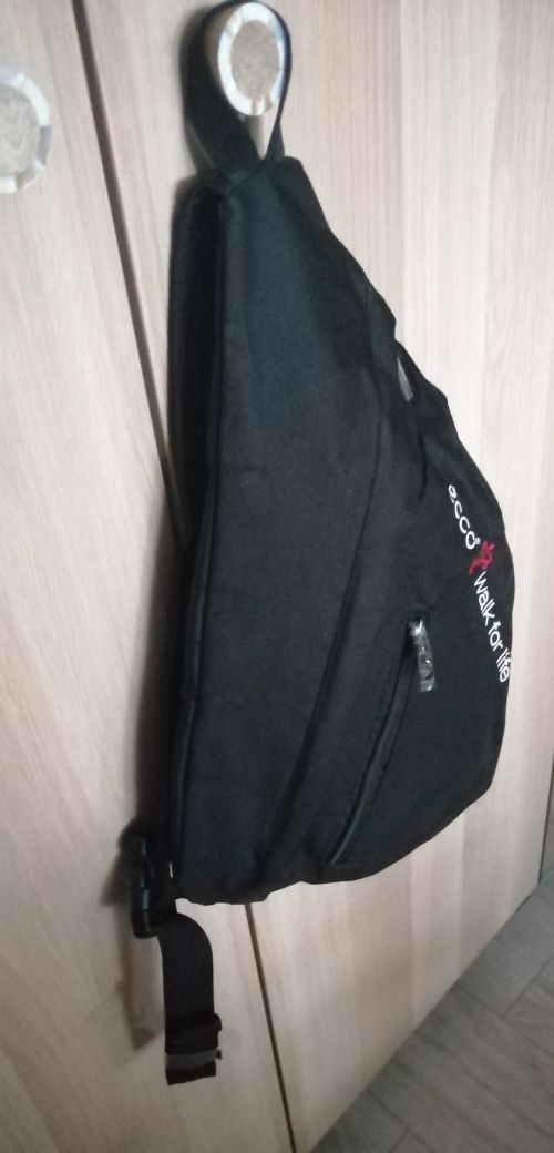 ECCO czarny plecak na jedno ramię