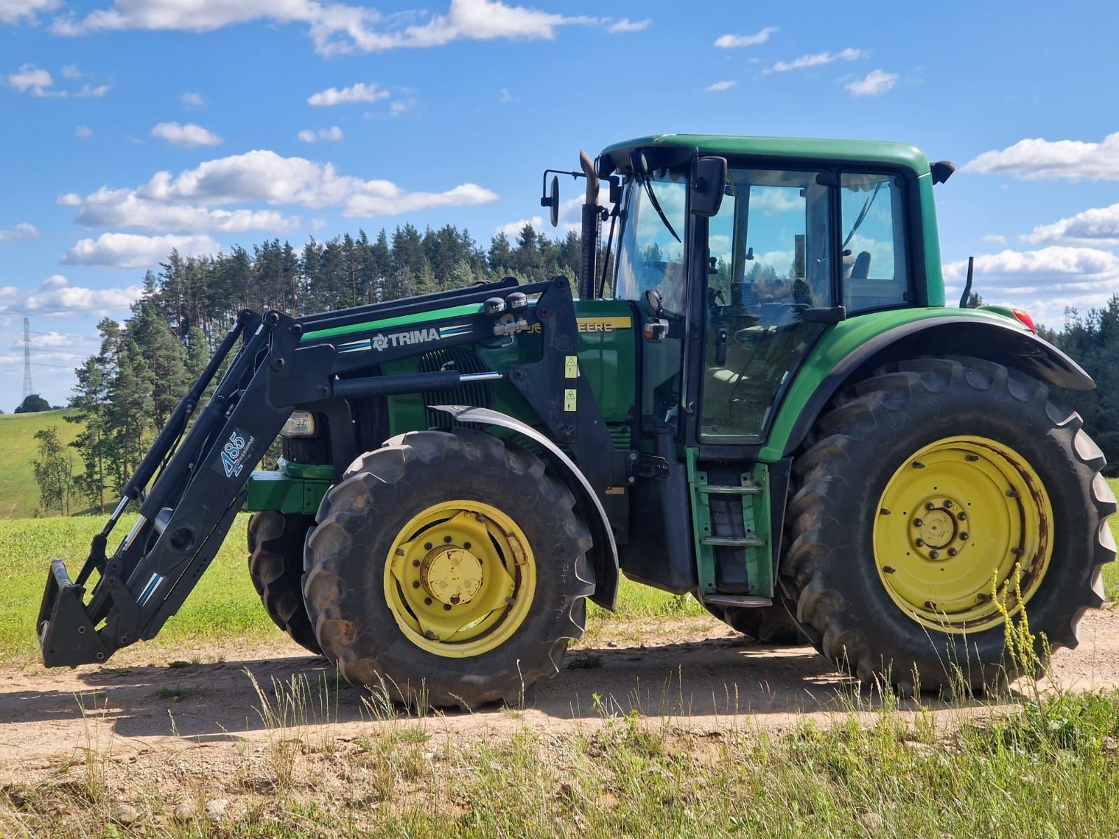John Deere 6920s + Tur Trima 485, TLS, AutoPowr