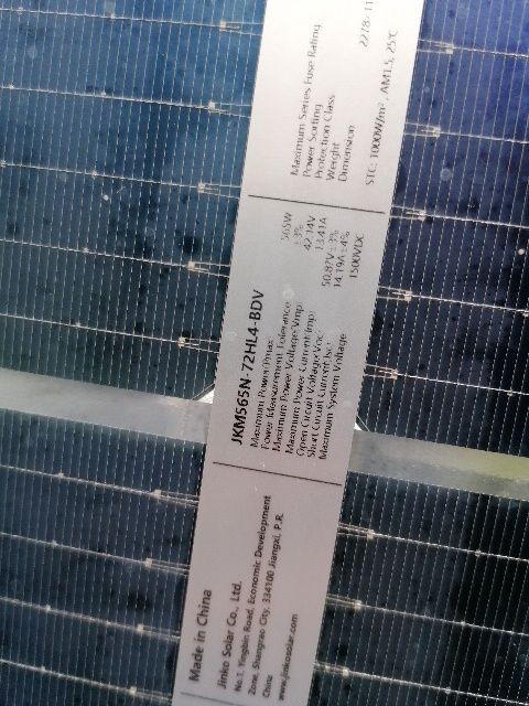 Panele fotowoltaiczne jinko 585W i 565W bifacial