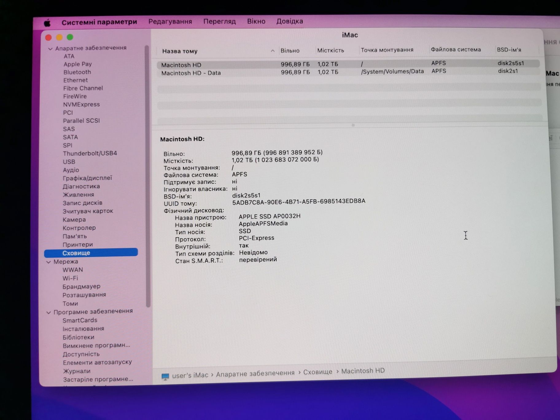 Apple iMac 2833, 21,5" 4k, I5- 5675R , 16 GB/ 1 TB SSD m.2! , 2015