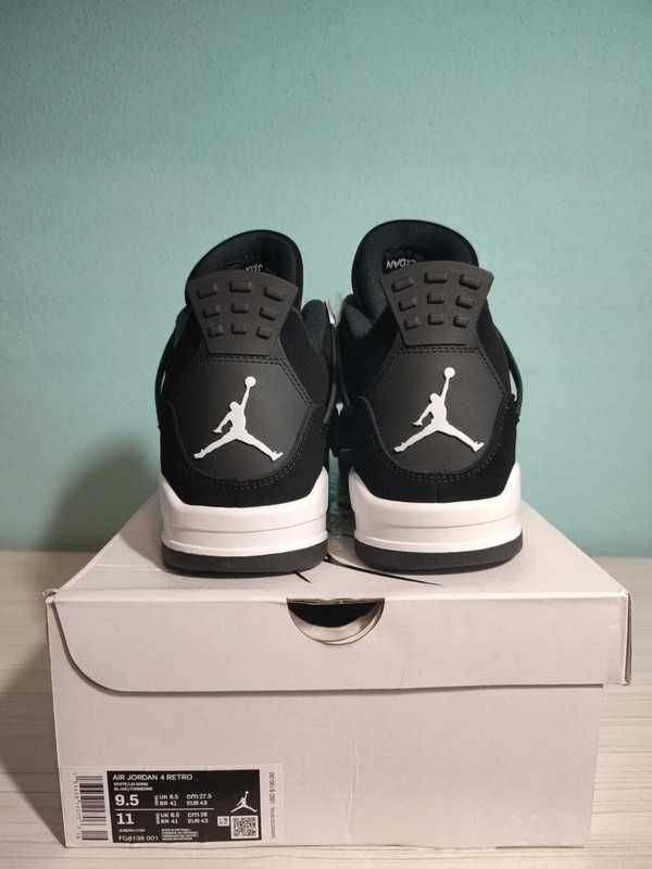 "Buty męskie Trampki" Nike Jordan 4 czarny FQ8138 r.43
