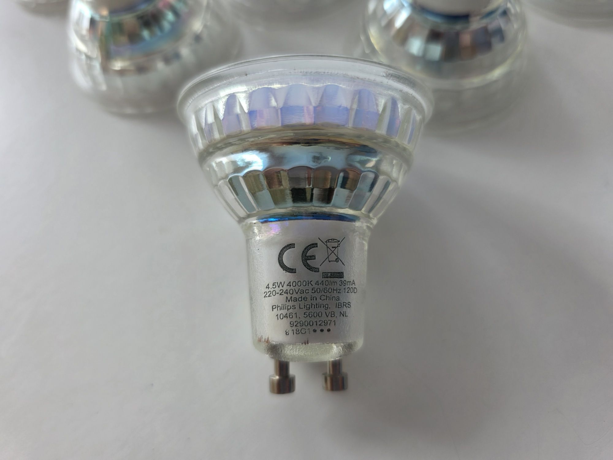 Żarówki Phillips GU10 4.5w 4000k 440lm - 39mA LED za 50% ceny - 60szt