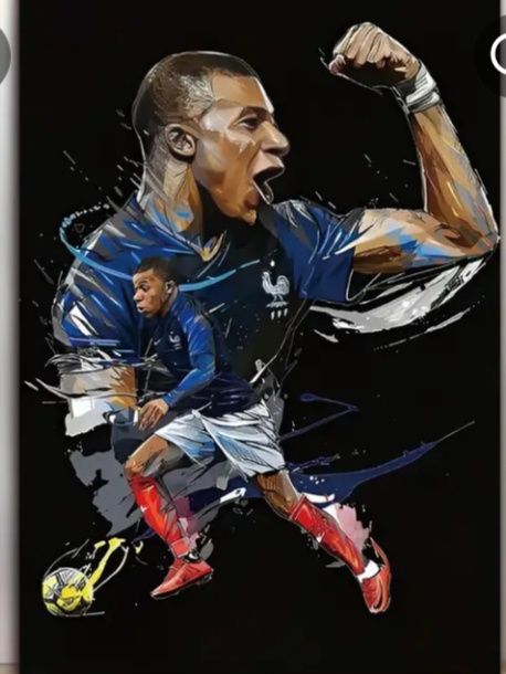 Nowy plakat na płótnie Kylian Mbappe
