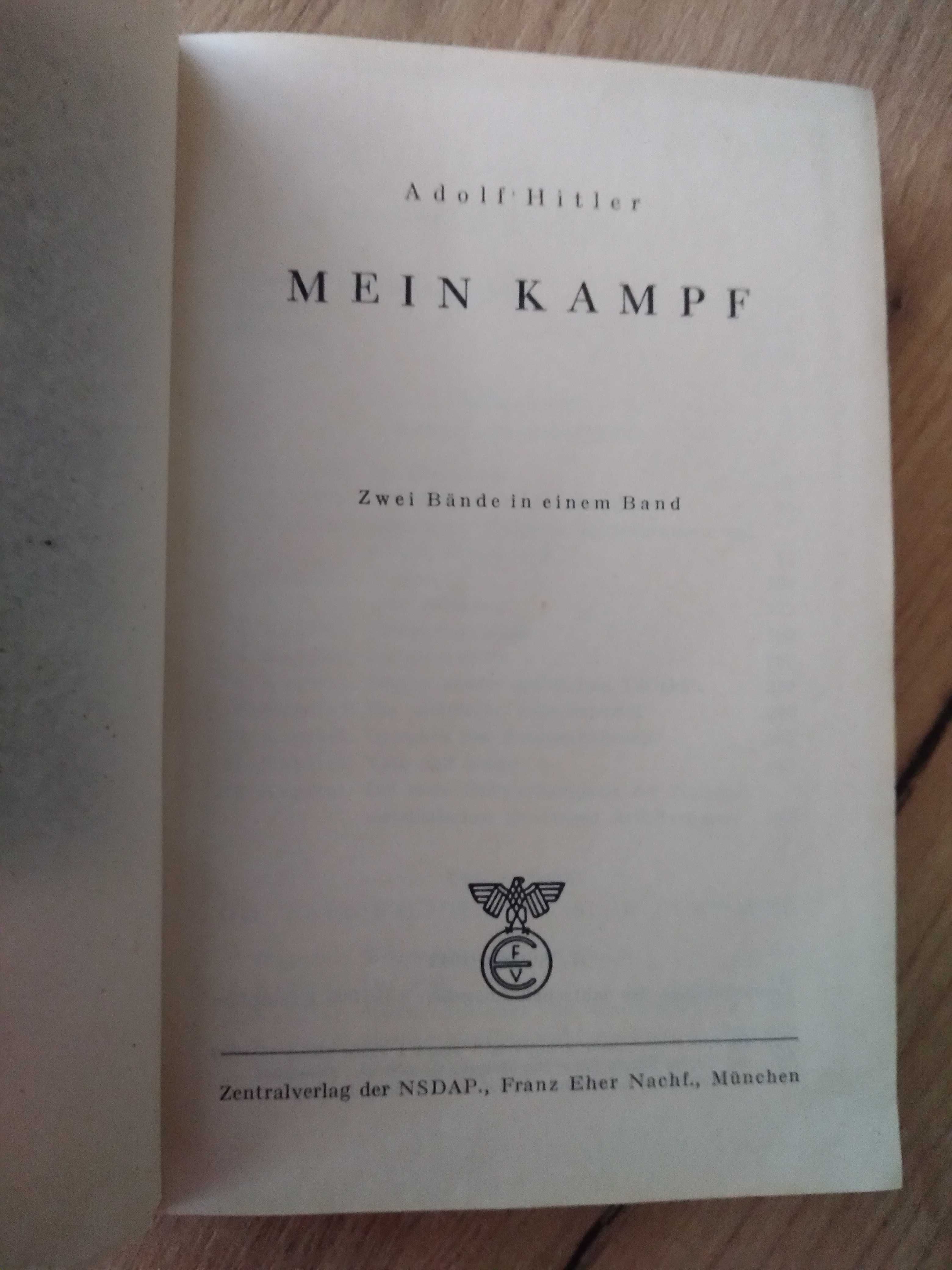 Mein kampf, wydanie niemieckie 1942 rok