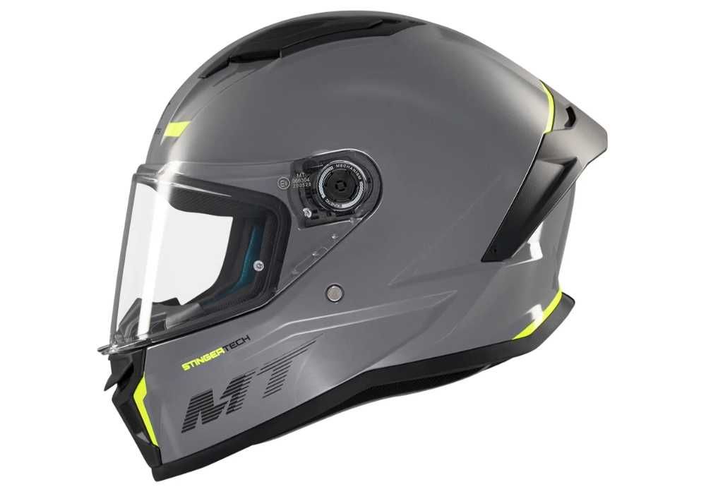 Мотошолом MT Stinger 2 A12 Solid Gloss Grey в Артмото Кременчук