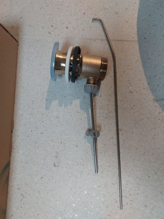 Hansgrohe klik klak brąz szczotkowany z przelewem