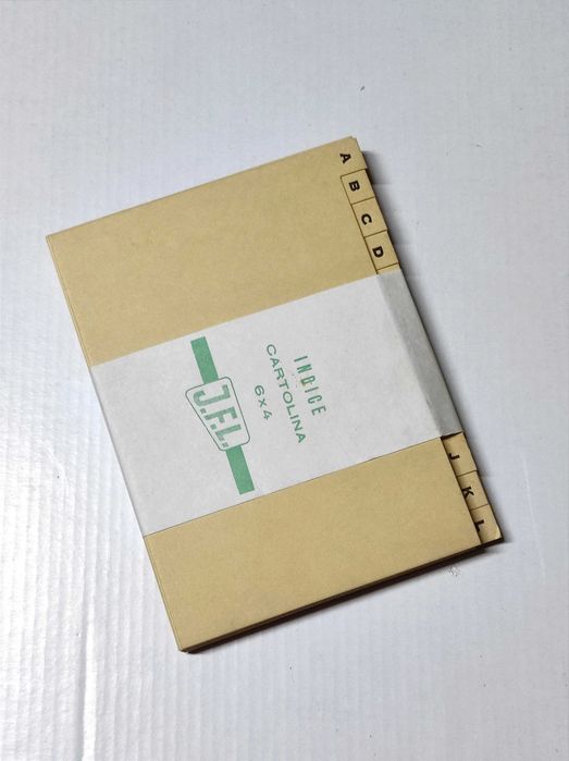 Índice alfabético cartolina JFL 6x4 (aprox 10x15 cm, dossier pequeno)