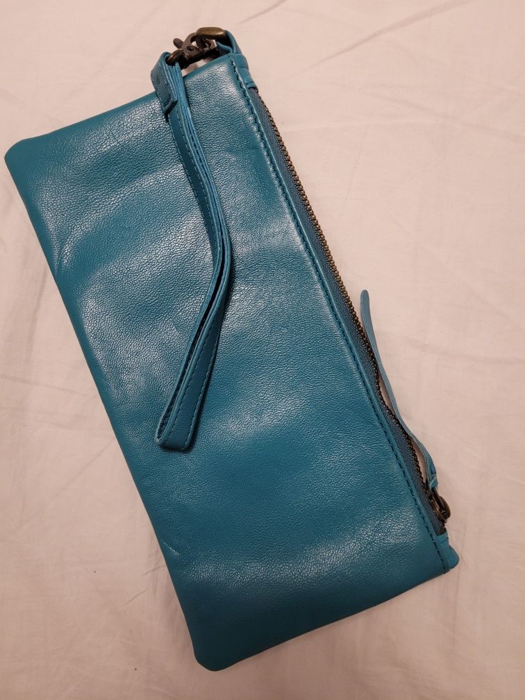 kopertówka niebiesko-zielona torebka