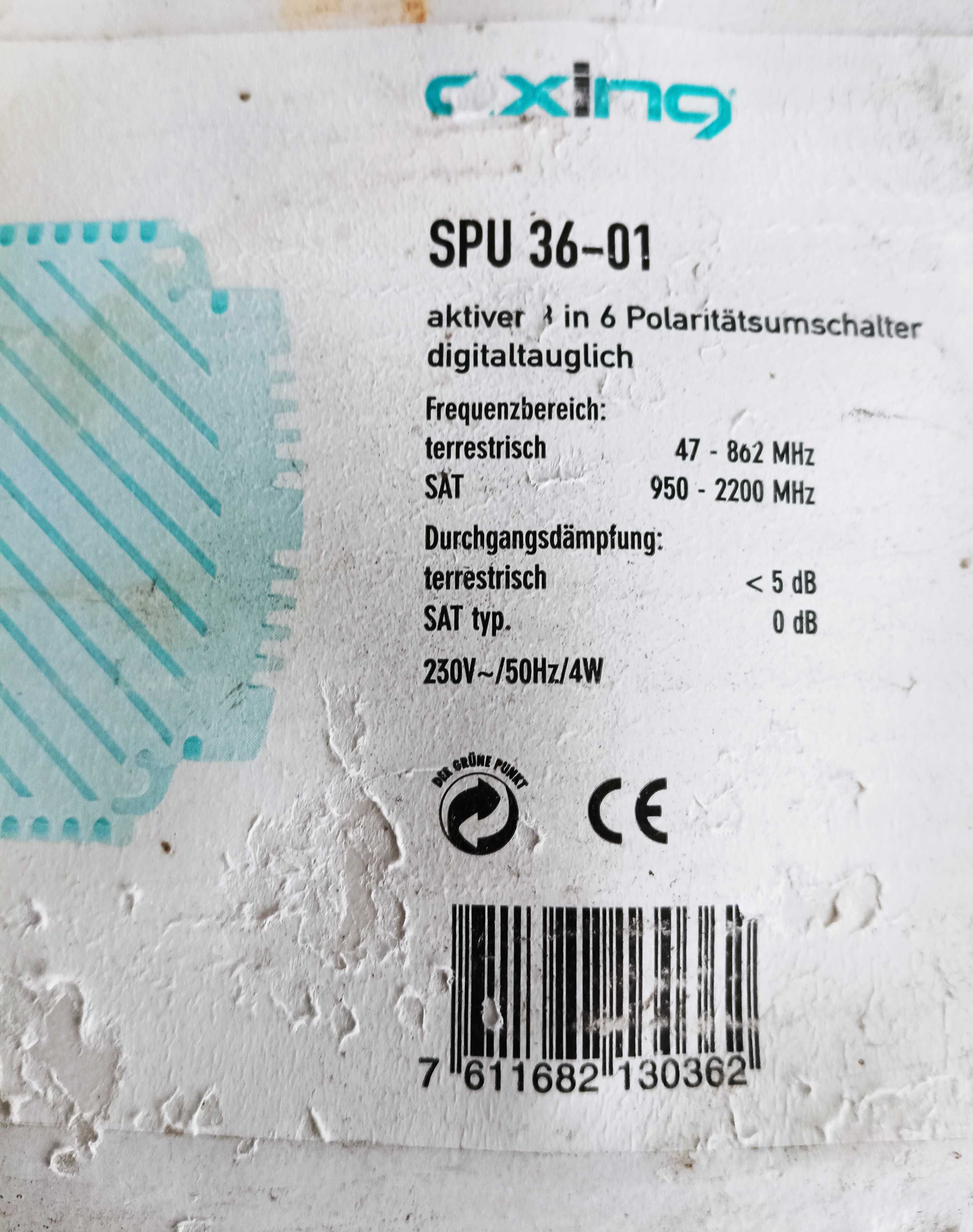Axing multiswitch satelitarny SPU 36-01 przełącznik polaryzacji