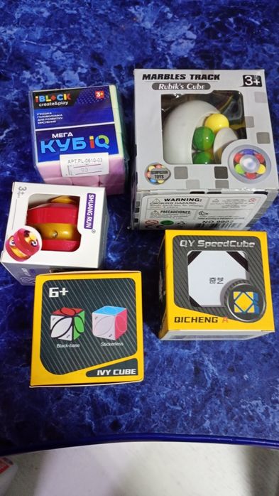 Кубики рубіка/ головоломки 5шт.