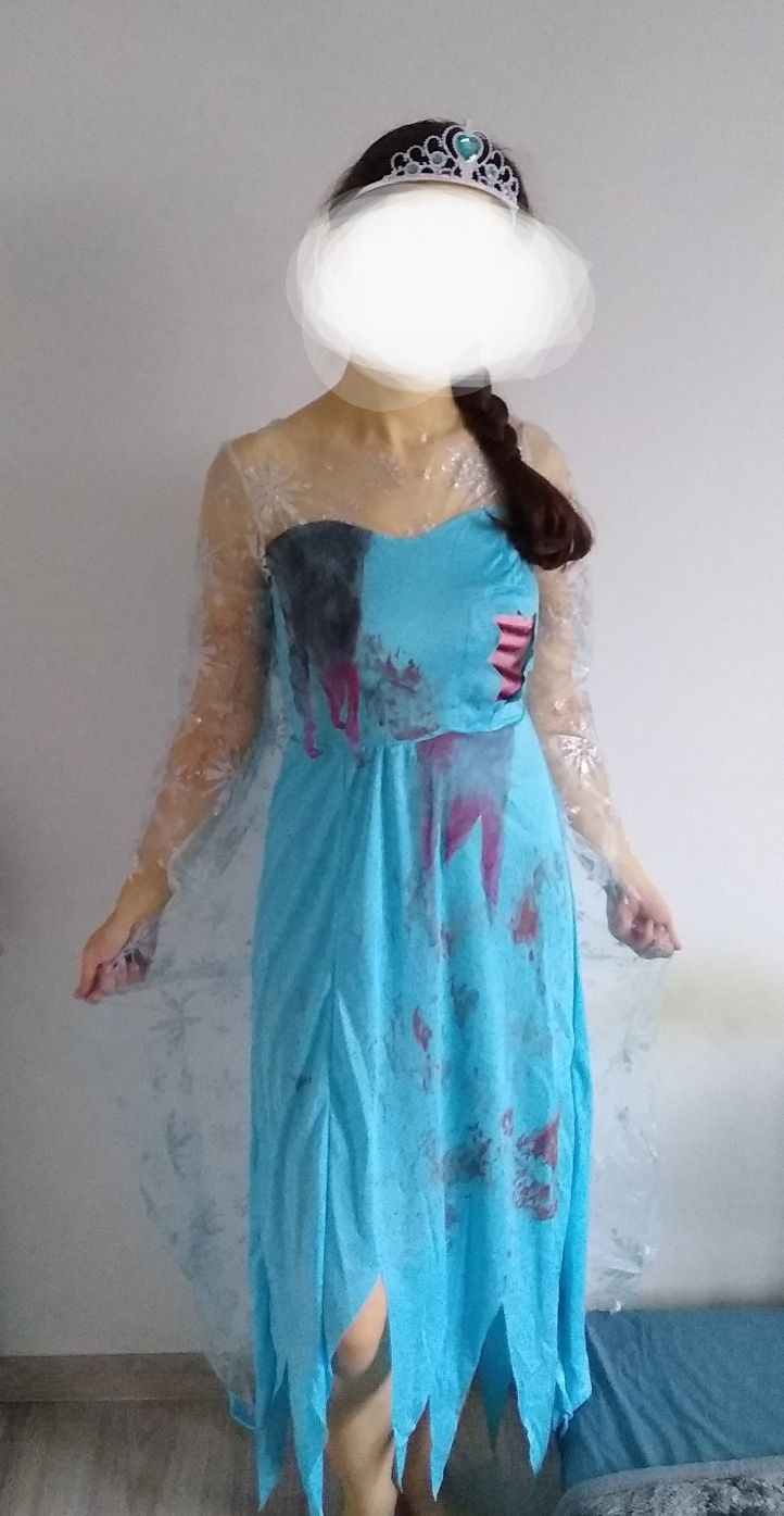 Kostium karnawałowy Frozen Elsa Zombie