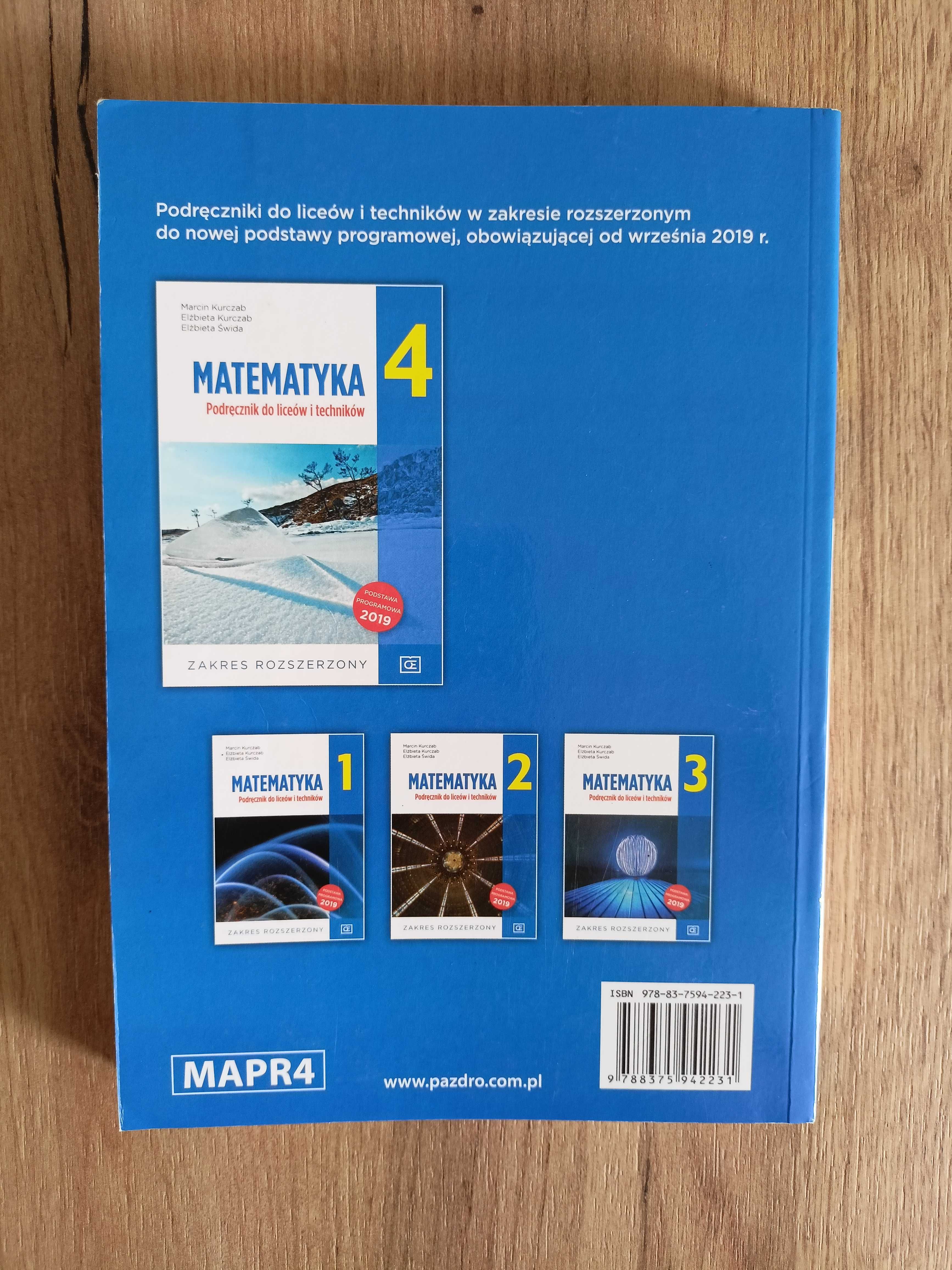 Matematyka 4 Pazdro Rozszerzenie Licea/Technika | Stan BDB!