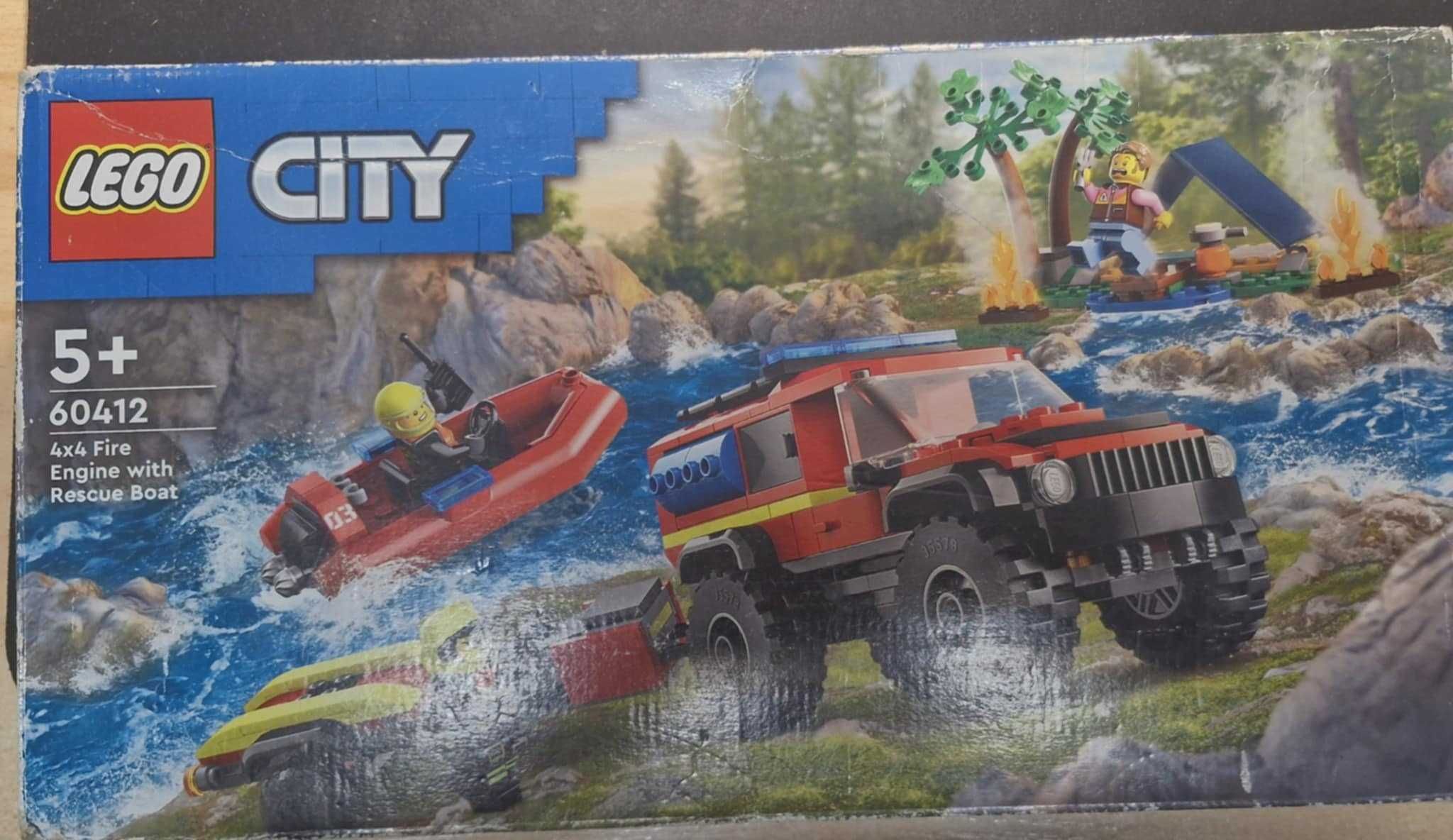 LEGO City 60412 Wóz strażacki 4x4 i łódź ratownicza