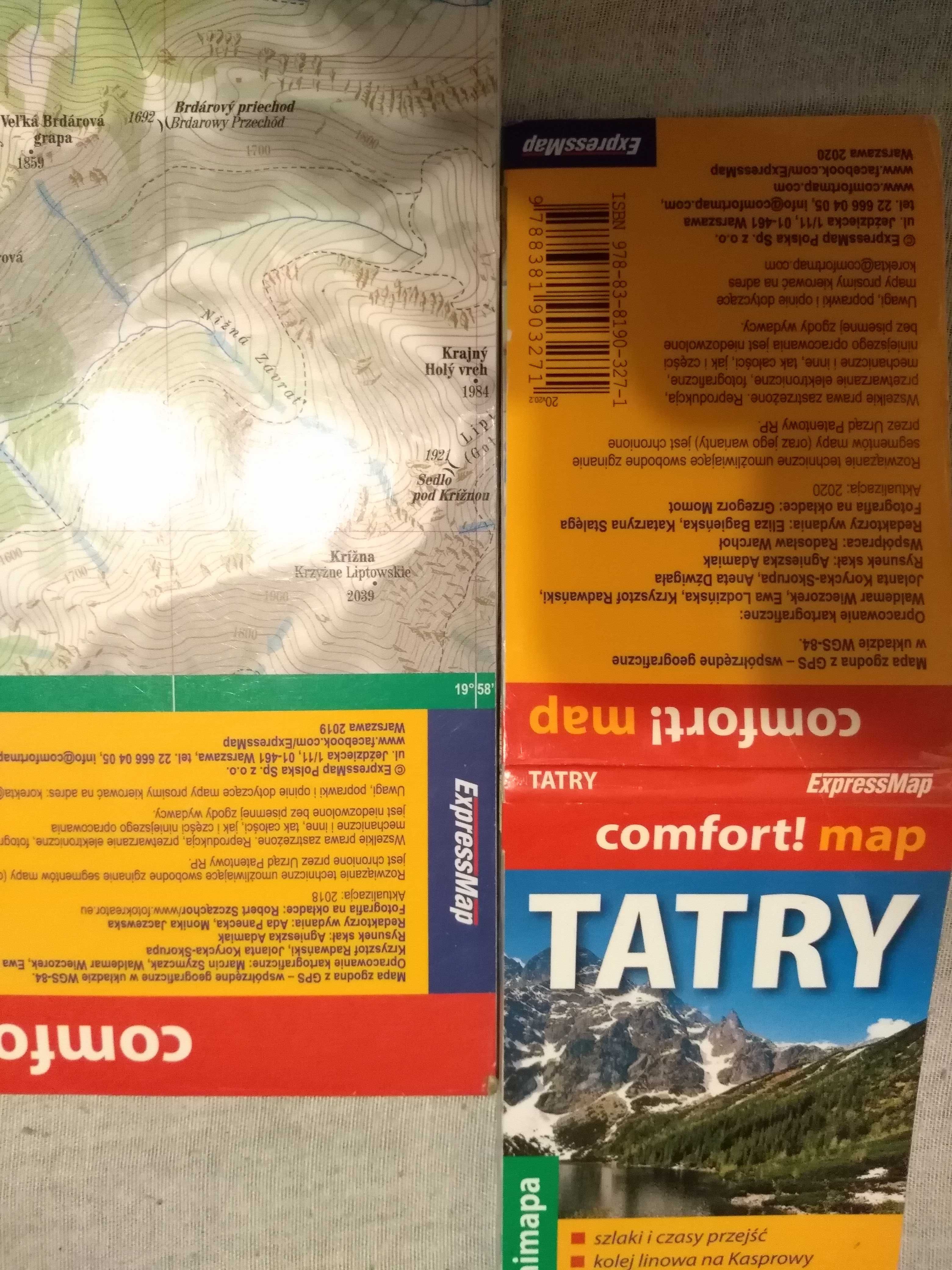 Mapy Tatr rocznik 2018 - 2020