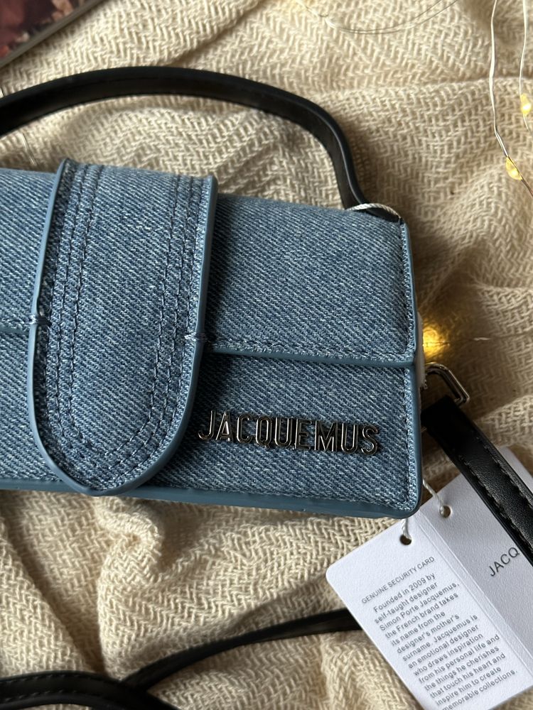 Сумка Jacquemus Mini джинсова | срібна фурнітура