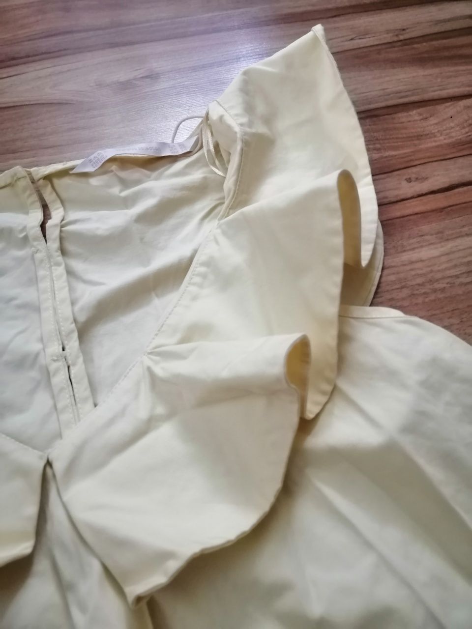 Bluzka koszulowa masełkowa Zara xs