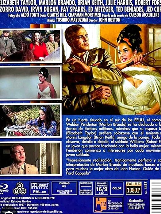 Cinema Autor de Culto John Huston Blu-ray Reflexos num Olho Dourado