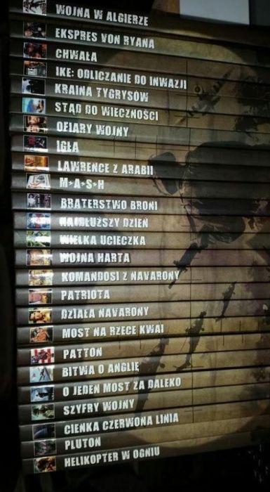 Wielka kolekcja wojenna - 25 filmów dvd -edycja książkowa