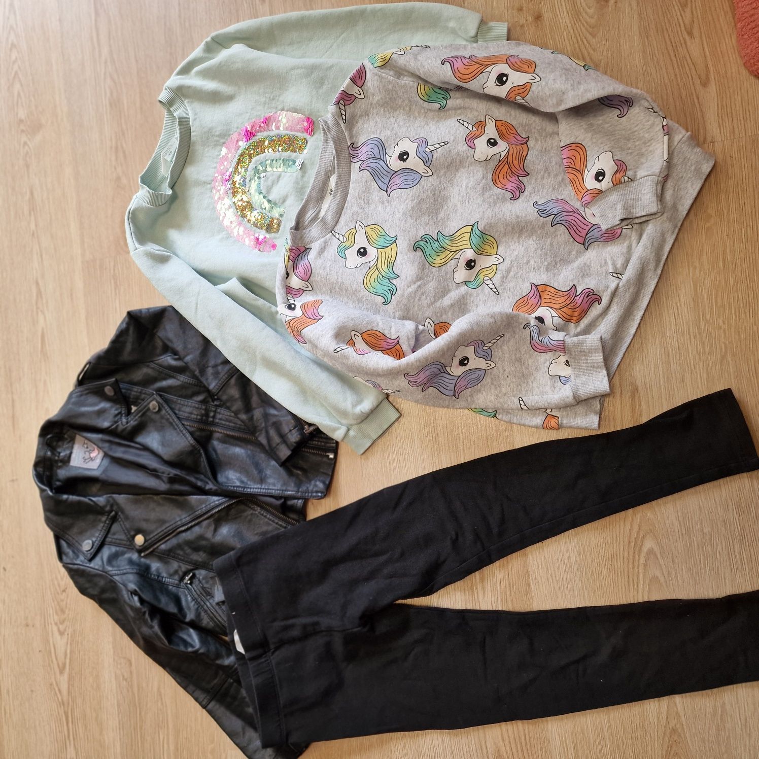 Zestaw ubran h&m reserved wiosna 122 kurtki