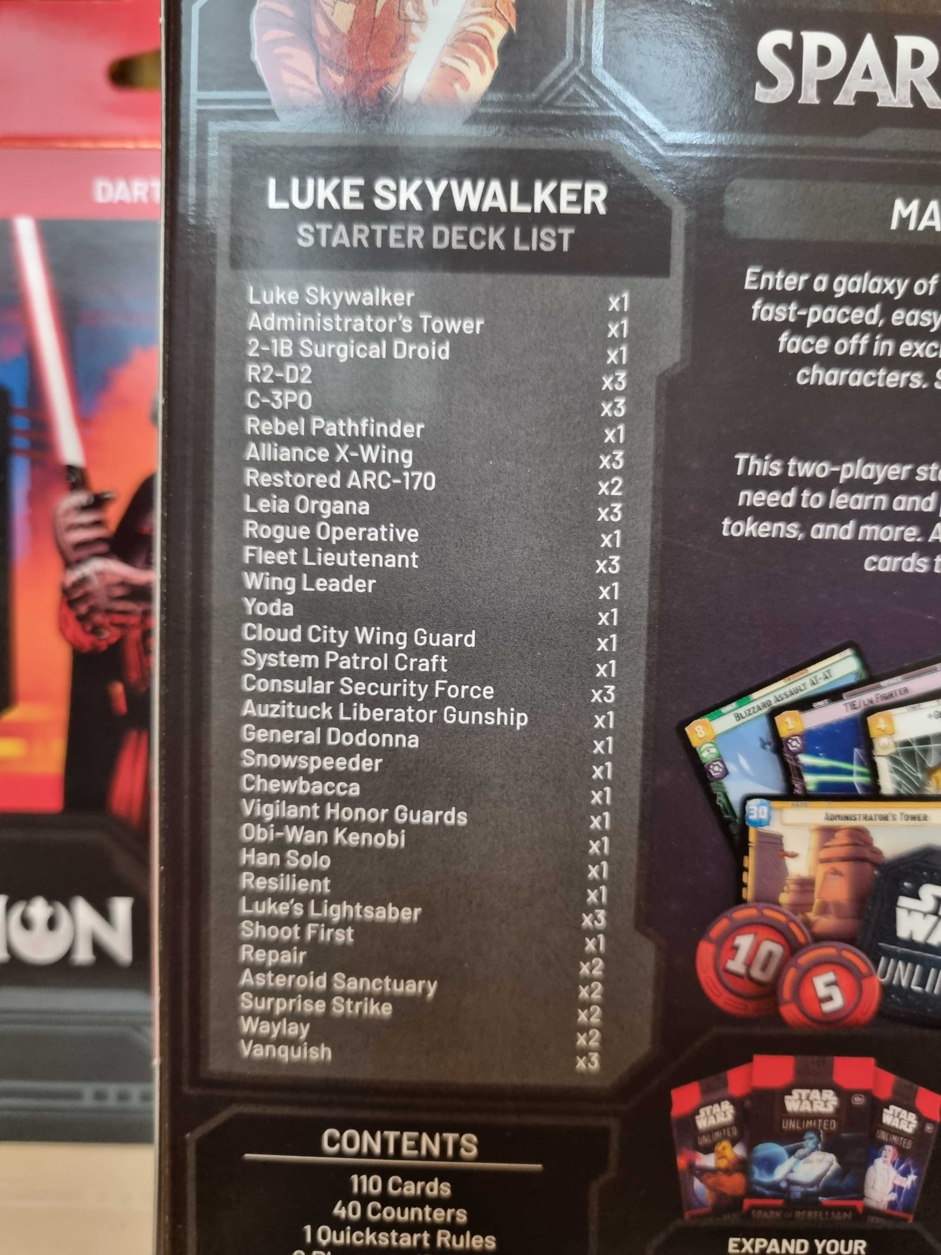 Star Wars: Unlimited - Spark of Rebellion 2-Player Starter - Skarbnica