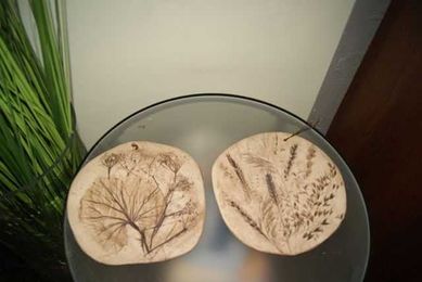 Talerze ceramika ozdobna drzewo , rośliny
