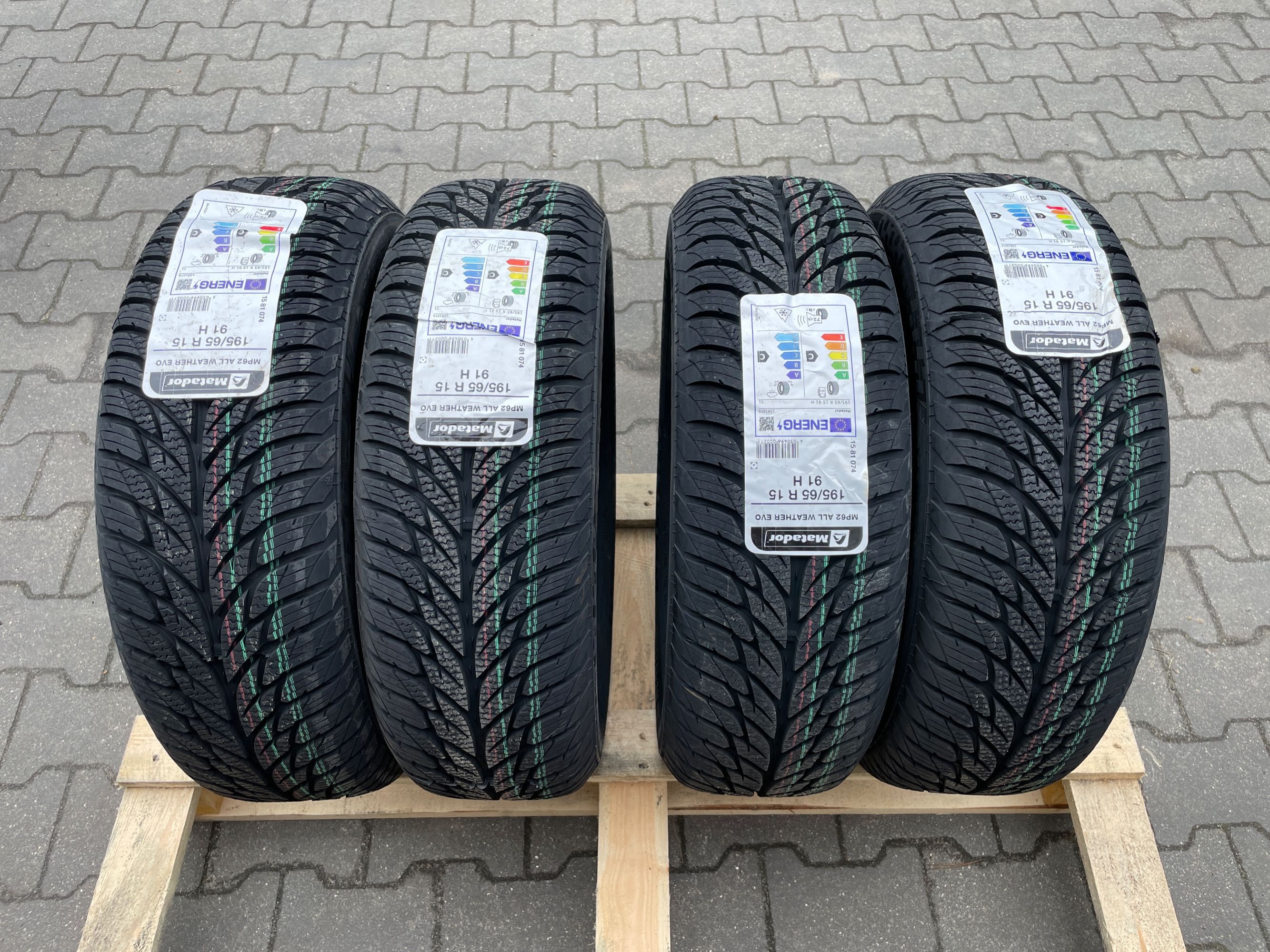 Okazja opony całoroczne 195/65R15 91H Matador ALL WEATHER EVO 9mm NOWE