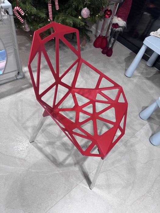 Krzesła czerwone 4szt. Krzesło