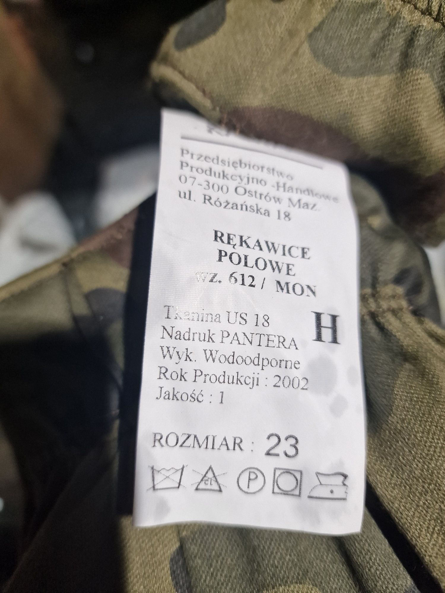 Rękawice Polowe Wzór 612 Moro