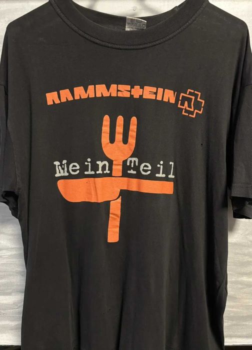 Koszulka T-Shirt Tee Rammstein Mein Teil 00s Metal Vintage L