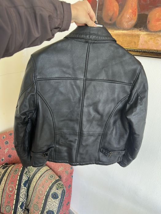 Зимняя кожаная куртка с мехом Размер М